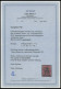 SAARGEBIET 16INI O, 1920, 80 Pf. Karminrot/grauschwarz Auf Mittelgraurot, Type I, Mit Plattenfehler Oberer Bogen Des A G - Other & Unclassified