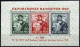 AMERIK. U. BRITISCHE ZONE Bl. 1b , 1949, Block Exportmesse, 30 Pf. In Dunkelgrünlichblau, Falzrest, Pracht, Fotoattest H - Sonstige & Ohne Zuordnung
