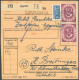 BUNDESREPUBLIK 126 BRIEF, 1954, 6 Pf. Posthorn Im Achterblock Rückseitig Auf Paketkarte Mit Zusatzfrankatur Aus EGGMÜHL, - Autres & Non Classés