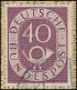 BUNDESREPUBLIK 133II BRIEF, 1951, 40 Pf. Posthorn Mit Abart Kurzer Schräger Strich In Markenfarbe Oben Im Rechten Marken - Cartas & Documentos