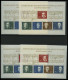 LOTS Bl. , 1959-86, Partie Blocks, U.a. Bl. 2 (23x), Bl. 3 (13x) Etc., Nur Prachterhaltung, Mi. 1400.- - Sonstige & Ohne Zuordnung