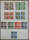 LOTS VB , Fast Komplette Postfrische Sammlung Bundesrepublik Von 1964-81 In Viererblocks, Meist Randstücke, Ohne Blocks, - Other & Unclassified
