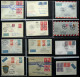 ERSTFLÜGE 1937-57, Sammlung Von 36 Verschiedenen Erstflugbelegen, Dabei Diverse Bessere!, Prachterhaltung - Luftpost