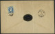 ÖSTERREICH 37I Paar,38I BRIEF, 1872, 5 Kr. Karmin Im Paar Und 10 Kr. Blau (rückseitig), Grober Druck, Mit Fingerhutstemp - Gebruikt