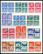 SAMMLUNGEN VB O , 1941-75, Sammlung Von 418 Verschiedenen Viererblocks Mit Zentrischen Ersttagsstempeln, Prachtsammlung, - Lotes/Colecciones