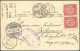 DP CHINA 1903, China 2 C. Rot Im Randpaar Auf Ansichtskarte, Handschriftliche Absenderangabe: Chow Chang 27.5.03, Divers - Chine (bureaux)