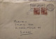 1948 COVER WITH OLIMPIC GAMES CANCELLATION FROM BRIEFVERSAND ZURICH TO BASEL SWITZERLAND - Hiver 1948: St-Moritz