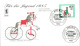 BERLIN FDC 1985 SERIE HISTOIRE DE LA BICYCLETTE - 1981-1990