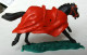 Figurine CHEVAL TIMPO MEDIEVAL AVEC JUPE Rouge (1)  - Pas BRITAINS - Militaires