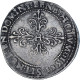 France, Henri III, 1/2 Franc Au Col Plat, 1581, Poitiers, TB+, Argent - 1574-1589 Hendrik III