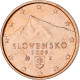 Slovaquie, 2 Centimes, 2009, SUP, Cuivre Plaqué Acier - Slovakia