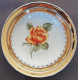 Petit Plat Rond Avec Rose "Kunst Bavaria - Echt Glansgold" (or Véritable) - Bavaria (DEU)