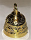 ANCIENNE CLOCHE EN BRONZE DORE LES SAINTS Lucas Marcus Matheus Joannes TBE PROPR - Bells