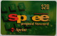 USA Sprint $20  Spree Prepaid Foncard ( Green ) - Sprint