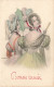 Illustrateur - Braun - Bonne Année - Deux Femmes De Dos  - Carte Postale Ancienne - Braun, W.