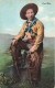 FANTAISIES -  Hommes - Cow Boy - Colorisé - Carte Postale Ancienne - Hommes
