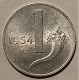 Errore Di Conio 1 Lira 1954 Repubblica Italiana - Abarten Und Kuriositäten