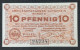 Billet 10 Pf LAGERGELD MONNAIE DE CAMP PRISONNIER DE GUERRE Kriegsgefangenenlager MINDEN 1917 - Sonstige & Ohne Zuordnung