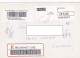 AMOUNT 5.00 MACHINE PRINTED STICKER STAMP ON REGISTERED COVER, 2007, BELGIUM - Lettres & Documents