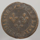 France, Henri IIII, Double Tournois, 1609, D - Lyon, Cuivre (Copper) - 1589-1610 Enrico IV