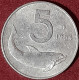 Variante Con Errore Di Conio 5 Lire 1954 Firma Distante Repubblica Italiana - 5 Lire