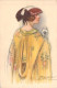 Illustrateur - Mauzan - Femme Avec Un Chien - Chapeau Avec Noeud Et Ruban - Mode - Carte Postale Ancienne - Mauzan, L.A.