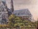 Delcampe - Ancien Tableau Cathédrale Notre-Dame De Paris Impressionniste - Huiles