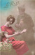 COUPLE - Le Rêve - Une Femme Et Un Soldat - Colorisé - Carte Postale Ancienne - Couples