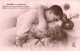 COUPLE - Ivresse D'amour - Un Couple S'embrassant - Carte Postale Ancienne - Paare