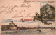 Hongrie - Esztergom Viscgrad, Entier Postal - Lithographie Dorret  - Carte Dos Simple De 1900 - Hongrie