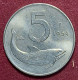 Variante Con Errore Di Conio 5 Lire 1954 Firma Distante Repubblica Italiana - Errors And Oddities