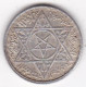 Maroc. 100 Francs AH 1372 - 1953. Mohammed V. En Argent , Y# 38 , Lec# 255 - Maroc