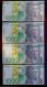 SLOWENIA+1000 TOLARJEV+1992 DA+P-17a+UNC LOT 4 PCS+SEQUENCE NUMBERS+RARE - Slovénie