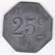 34 Hérault. Béziers, Coopérative Des Démobilisés 25 Centimes, En Zinc  - Monetary / Of Necessity