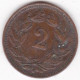 Suisse 2 Rappen 1910 B , En Bronze , KM# 4 - 2 Centimes / Rappen