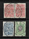 Russia 1908-1909 3K 7K 25K Nikitovka Yekaterinoslav Governorate Ukraine Postmark Никитовка (now Horlivka) Mi 65 68 73 IA - Oblitérés