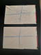 1 Oct 1947 Pair Of Health Stamps First Day Covers - Brieven En Documenten