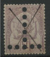 Tunisie Timbre Taxe N° 21 5Fr Lilas Perforé "T" Renversé COTE 135 € Oblitéré Croix à La Plume. TB - Timbres-taxe