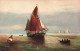 ARTS - Tableau D'un Navire - Une Barque - Carte Postale - Peintures & Tableaux