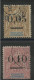 Madagascar N° 57 + 58 Surchargés Avec Un Gros Zéro. TB - Used Stamps