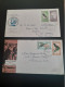 2 Aug 1961,3 Oct 1962 Pair Health Stamps Maintain  Health Camps. - Storia Postale