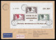 1971 RARE-  LAOS MINIATURE SHEET Mi.-Nr 49A ON REGISTERED COVER TO GERMANY - 20 YEARS OF LAOS PHILATELY - Laos