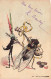 FANTAISIES - Deux Insectes Avec Des Instruments De Musiques - Colorisé - Carte Postale Ancienne - Animales Vestidos