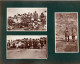 6 Petites Photos Collées Sur Carton Format A5. Soldats, Balkans - 1914-18