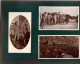 7 Petites Photos Collées Sur Carton Format A5. Soldats, Artillerie, Mitrailleuse, Balkans, Annamite - 1914-18