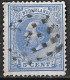 Blauwe Punt Tussen Kaderlijn En Binnenlijn Linksonder In 1872 Koning Willem III 5 Cent Blauw NVPH 19 - Abarten Und Kuriositäten