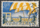 2 Blauwe Verticale Lijnen Door De Parasol In 1949 Zomerzegels Padvinderij / Boyscouts 2 + 2 Ct NVPH 513 - Errors & Oddities