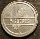 EQUATEUR - EQUATOR - 5 SUCRES 1988 - KM 91 - Ecuador - Equateur