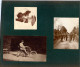 6 Petites Photos Collées Sur Carton Format  Plus Petit Qu'A5. Soldats, Cyclistes, Musiciens - 1914-18