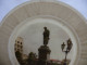 Vintage Soviet USSR Plastic Dish Souvenir Plate Moscow Pushkin Monument #1571 - Schalen Und Tabletts